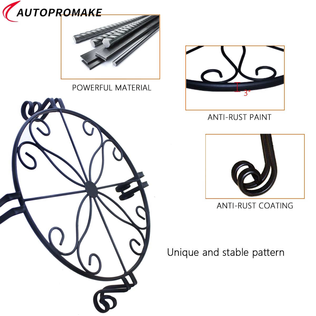 Autopromake heavy-duty stand ready to use with no assembly.