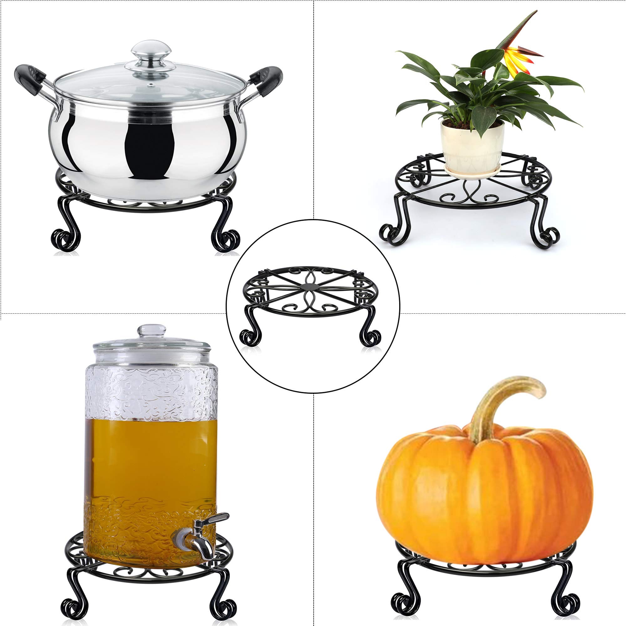 Autopromake two-pack set offers basket-like storage for planters while keeping floors clean.