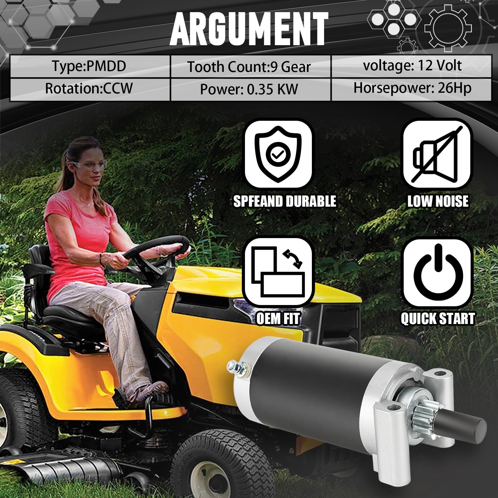 Autoverve Kohler starter installation on compatible mower for quick setup