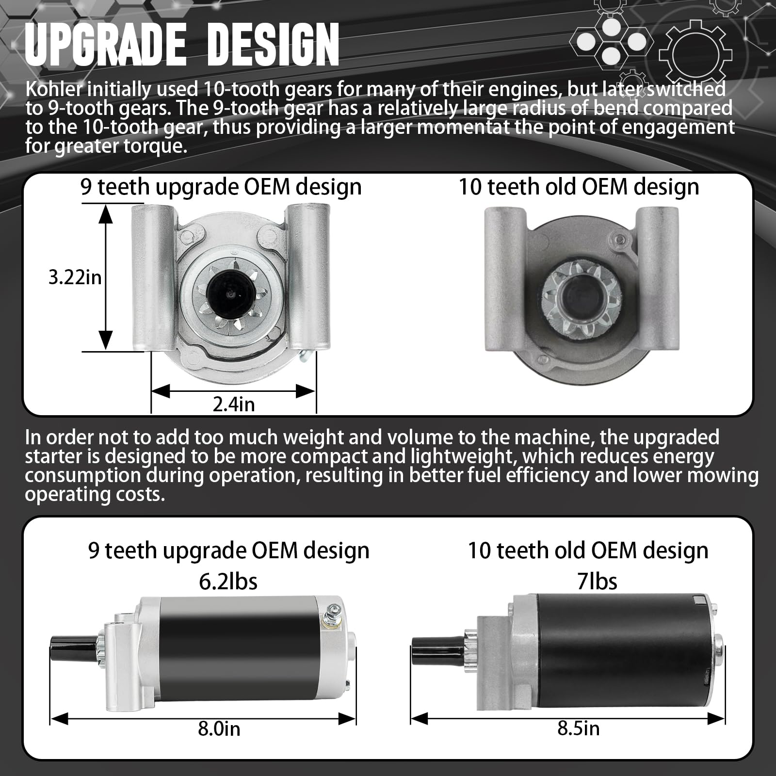 Autoverve starter compatibility chart highlights broad fit