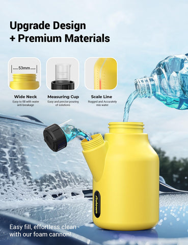 AUTOWN 1 liter bottle provides ample capacity for extended cleaning