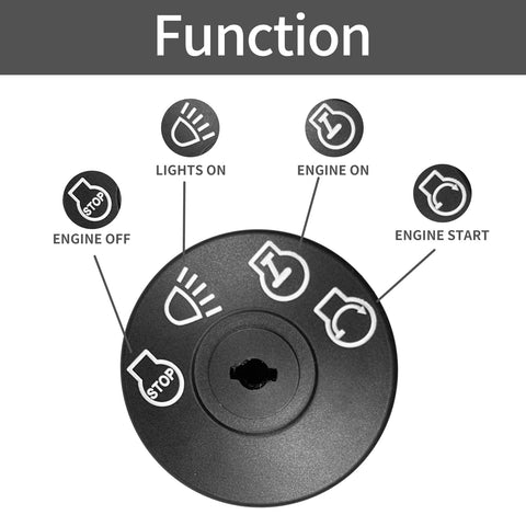 Auttbexly ignition switch with keys for secure, easy replacement and starting.
