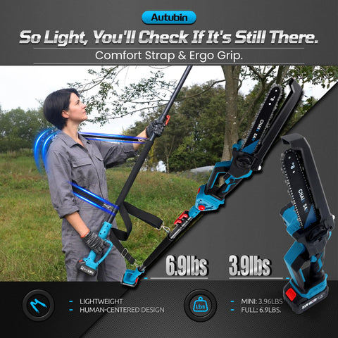 Autubin complete yard trimming kit includes goggles and belt