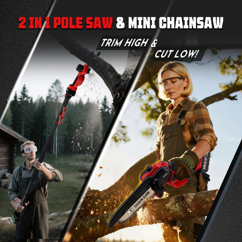 Autubin extendable pole in action with 6 to 10 ft reach