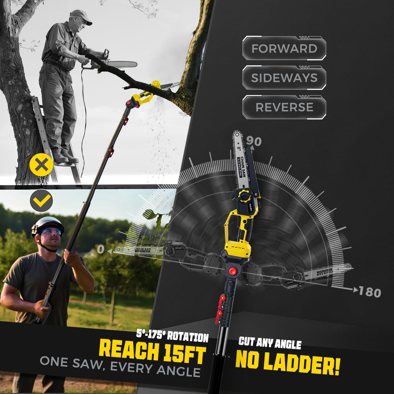 Autubin safety features including trigger lock and anti-splash shield