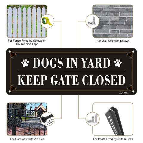 AUYKTE waterproof yard sign with bright graphics visible from afar for outdoor spaces