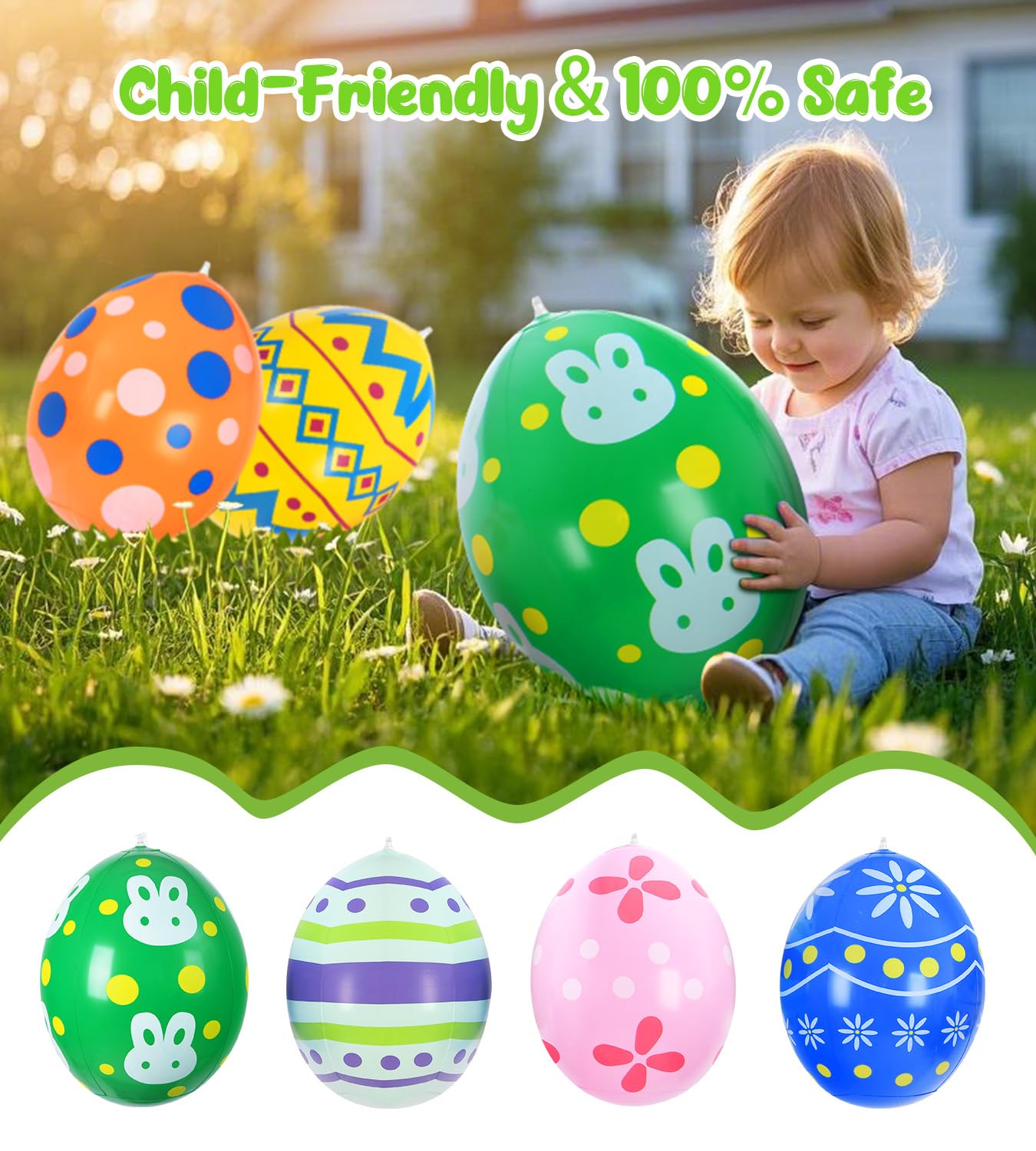 AUYOUNG garden Easter eggs add festive character to lawn or patio