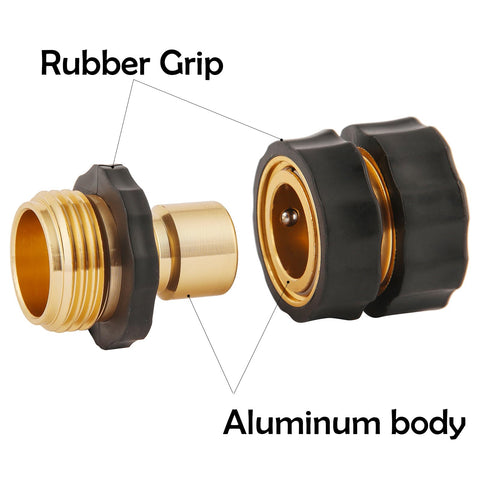 AuySier 3/4 inch GHT compatibility for universal garden hoses.