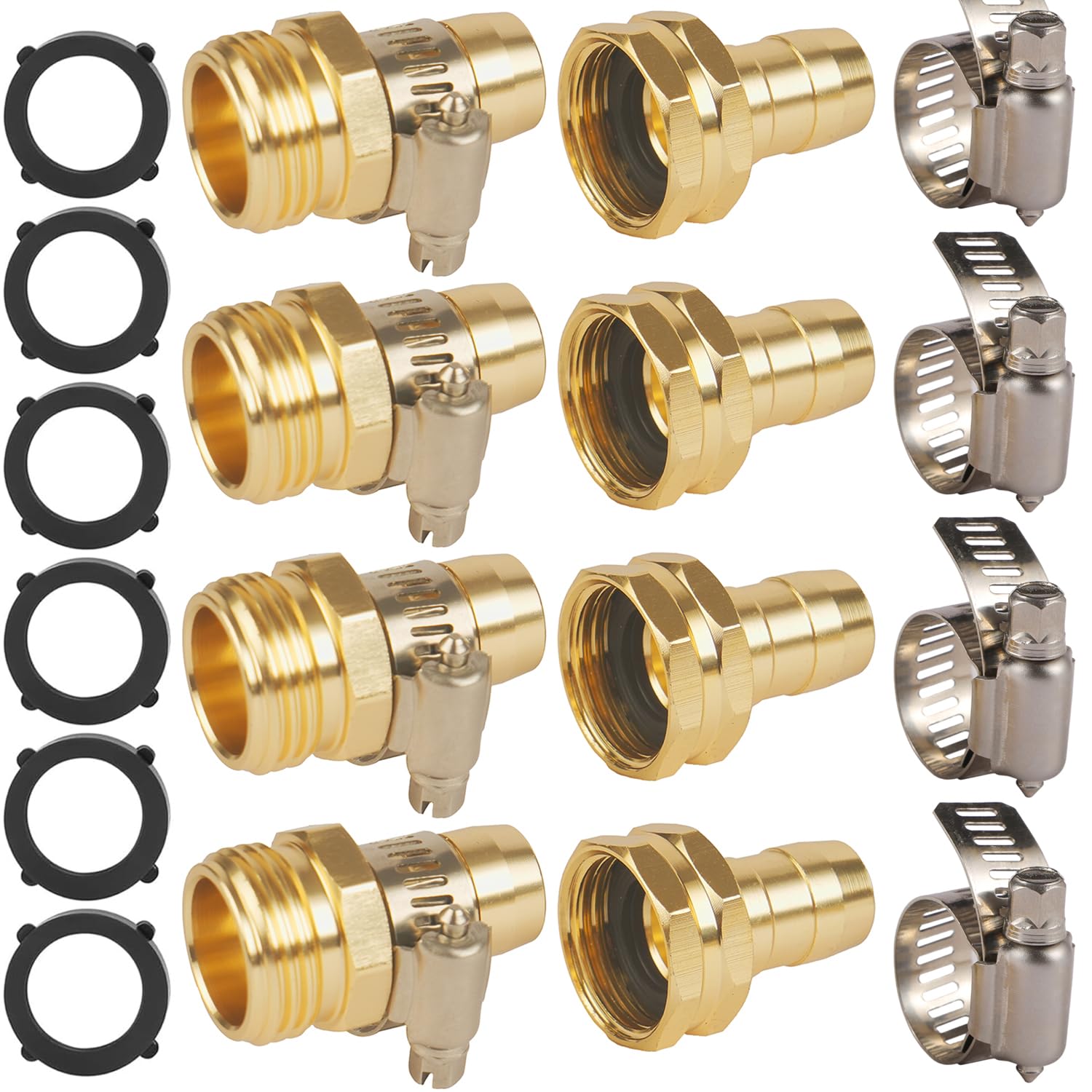 AuySier 4-set hose repair kit packaging for quick on-site fixes.