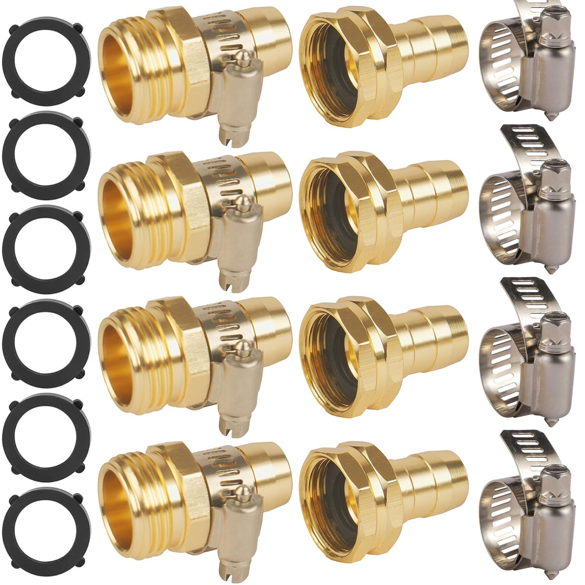 AuySier 4-set hose repair kit packaging for quick on-site fixes.