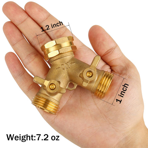 AuySier brass faucet adapter with long handle for easy on/off control