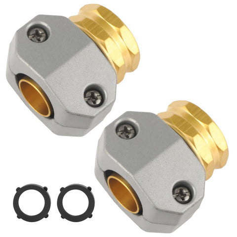 AuySier garden hose repair kit brass connectors for quick, leak-free fixes.