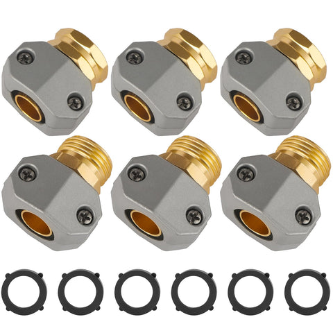AuySier aluminum female connector for quick, leak-free hose repair.