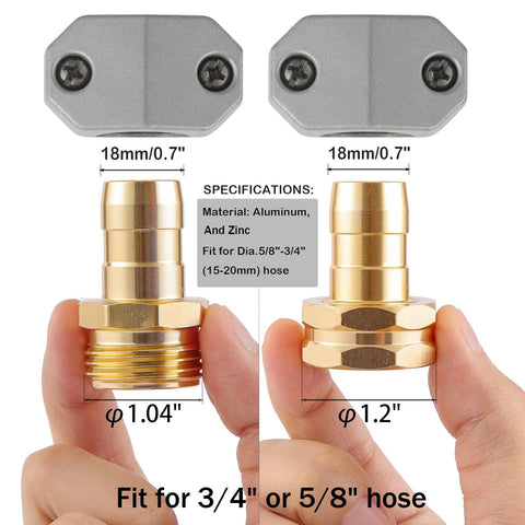 AuySier aluminum male connector enables durable hose joins and fast setup.