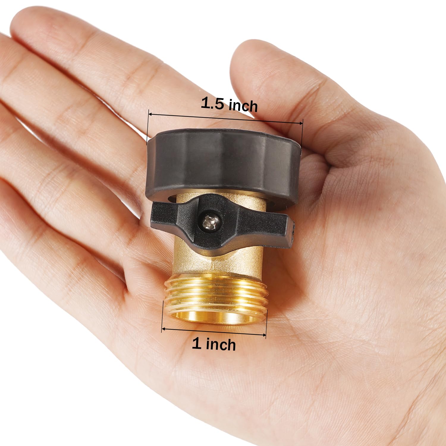 AuySier valve with extended rubber handle for easy grip during garden setup