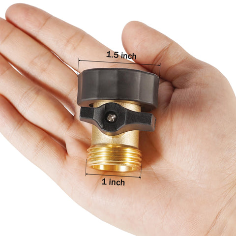 AuySier valve with extended rubber handle for easy grip during garden setup