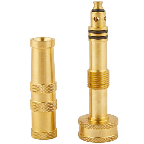 AuySier heavy-duty brass nozzle with ergonomic grip for comfortable extended use.
