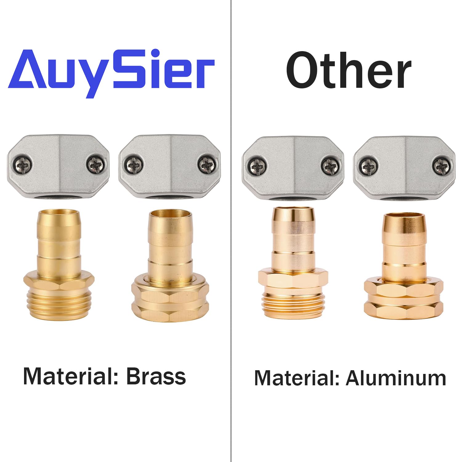 AuySier hose repair kit enables quick, tool-free installation outdoors.