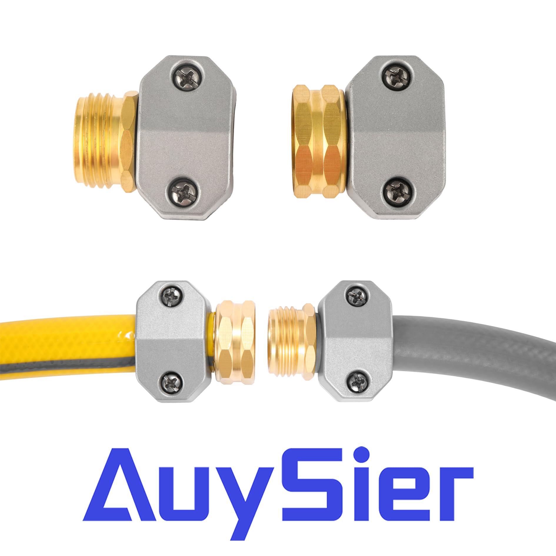 AuySier repair kit fixes mid-hose leaks during gardening.