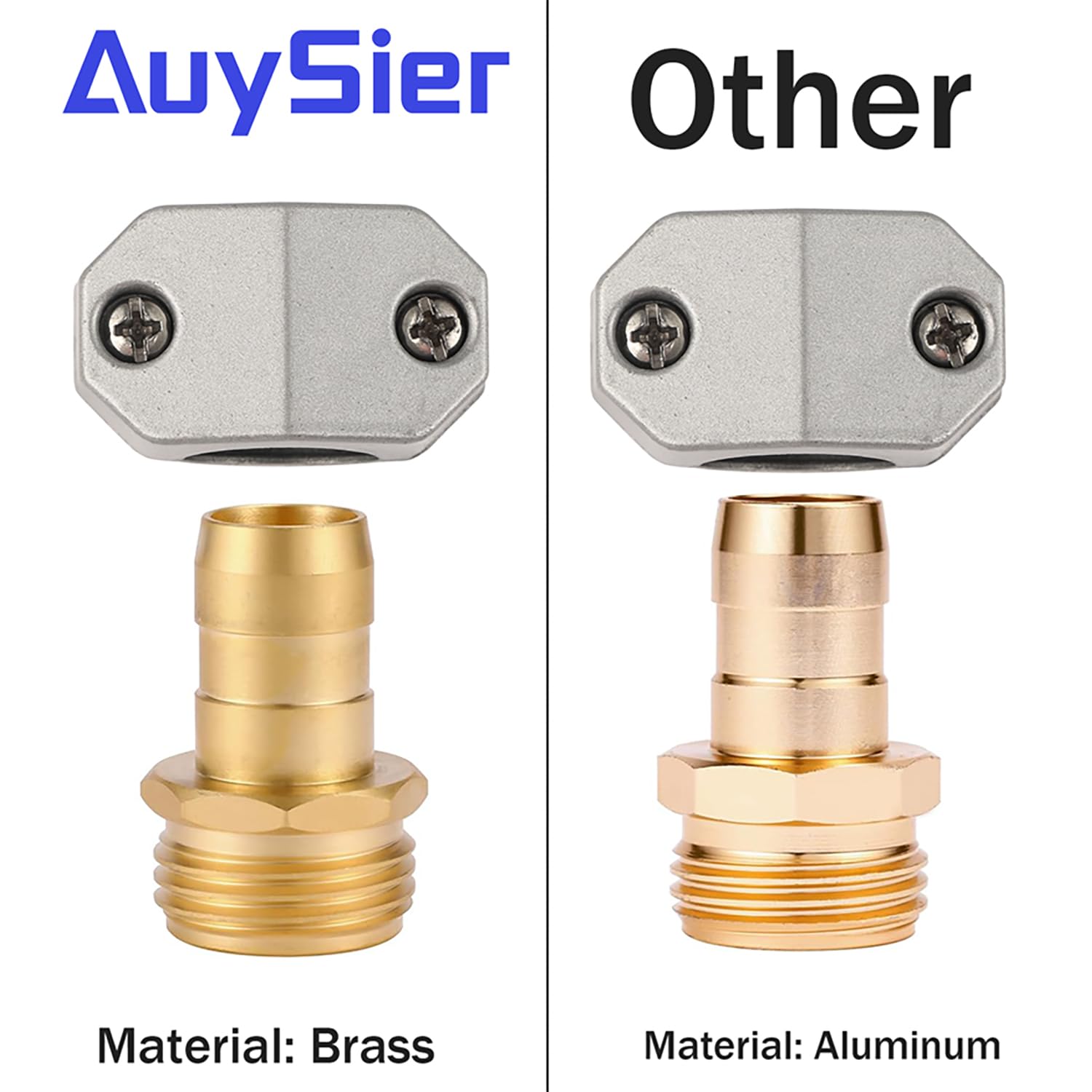 AuySier rubber washers included for extra leak protection during outdoor watering.