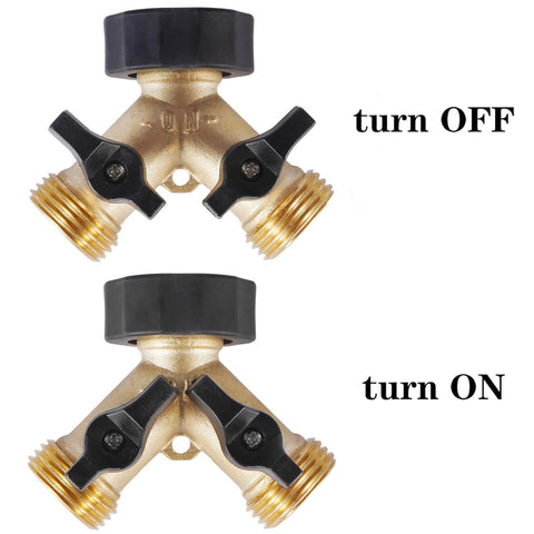 AuySier shutoff valves let you control each outlet independently.