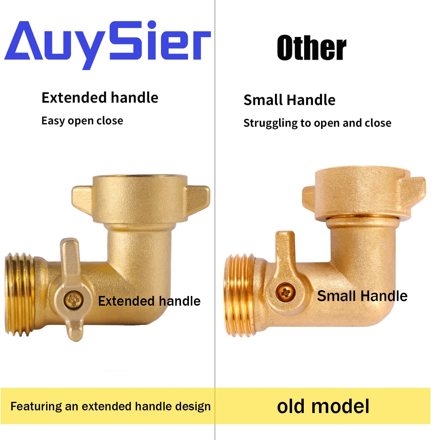AuySier swivel connector with easy-grip design for quick installation.
