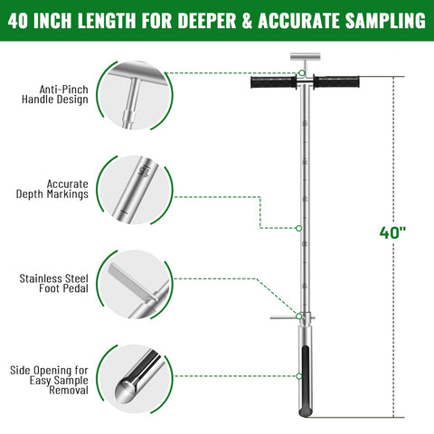 AUZEKER ideal for lawn, garden, and farm applications during soil testing.