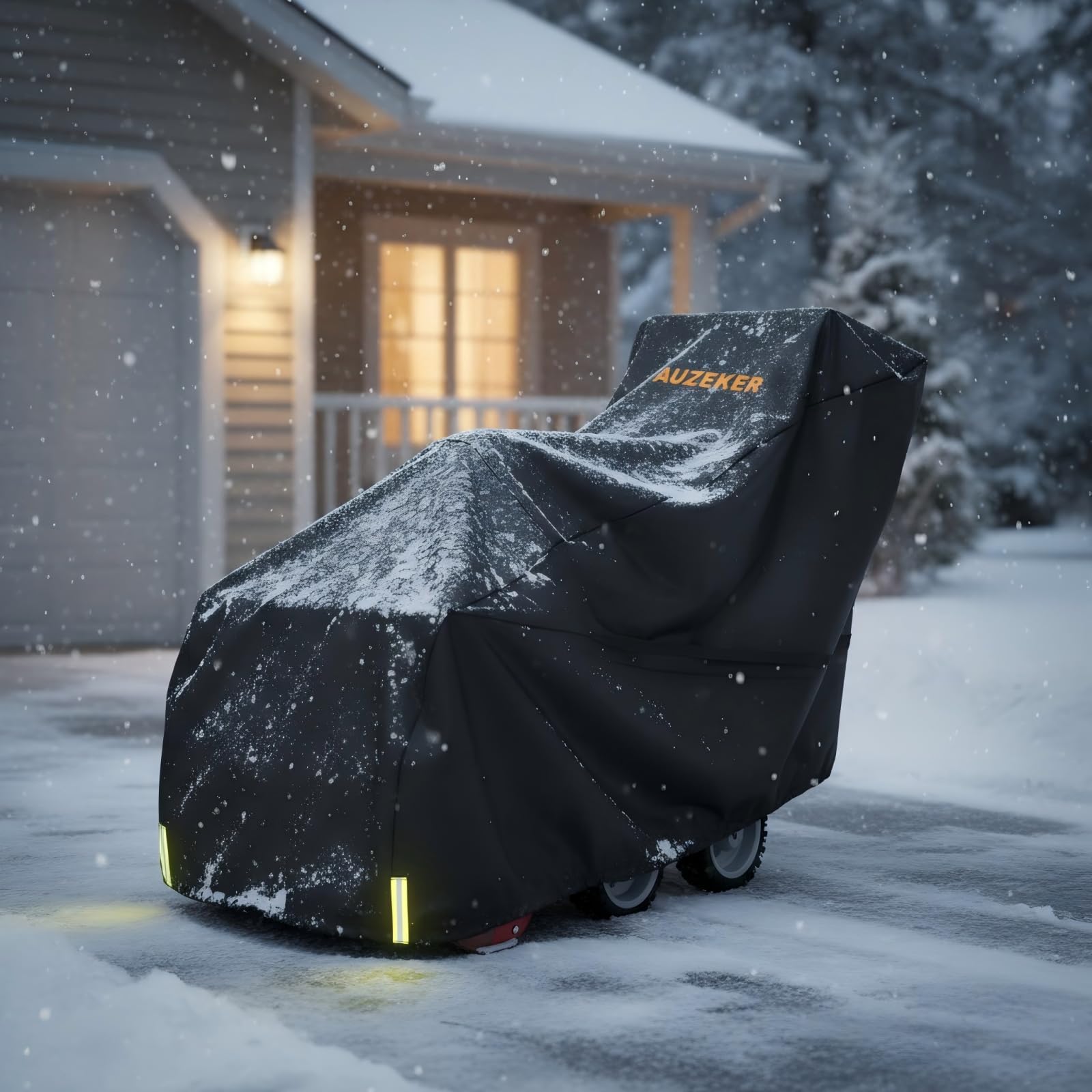 AUZEKER cover with dual straps stays secure in windy conditions