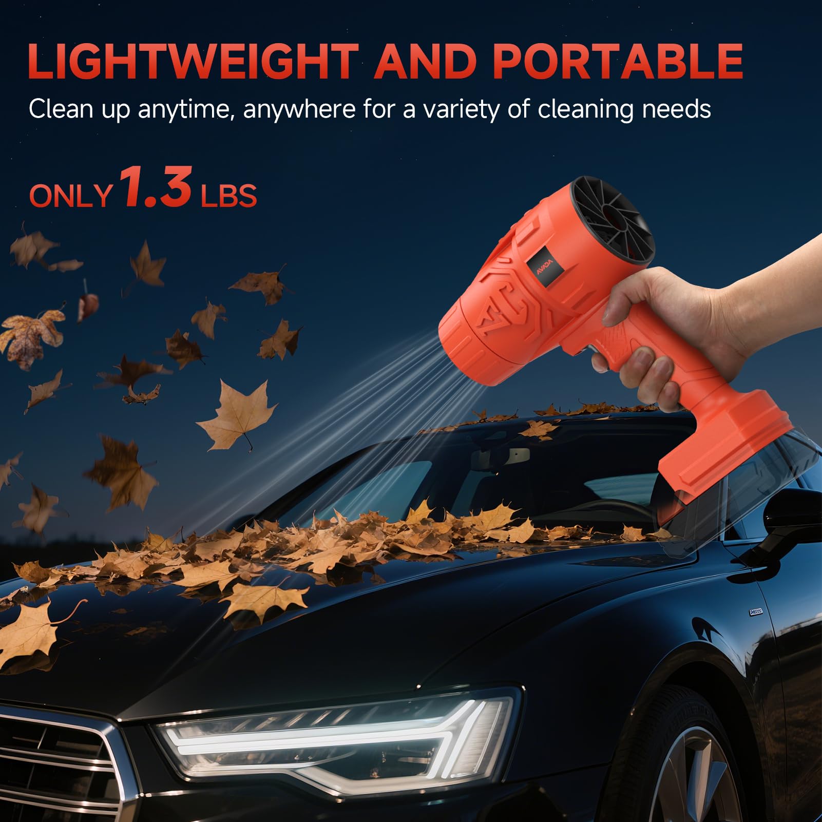 AVADA cordless portable air blower milwaukee-m18-compatible lets cleaning start anywhere.