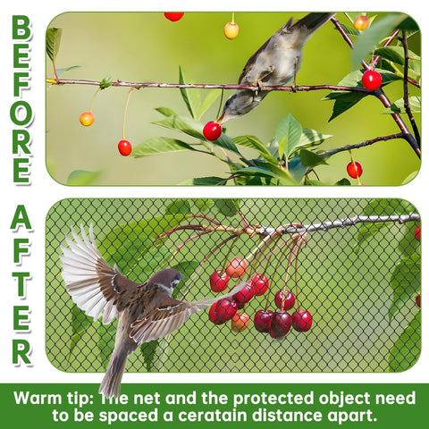 Avagiaforu cut-to-fit netting easily shapes around trees and rails