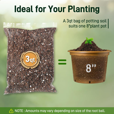 Avalution potting mix ideal for flowers, herbs, and vegetables in pots.