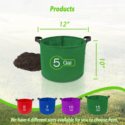 Avalution grow bags fold flat for compact seasonal storage.