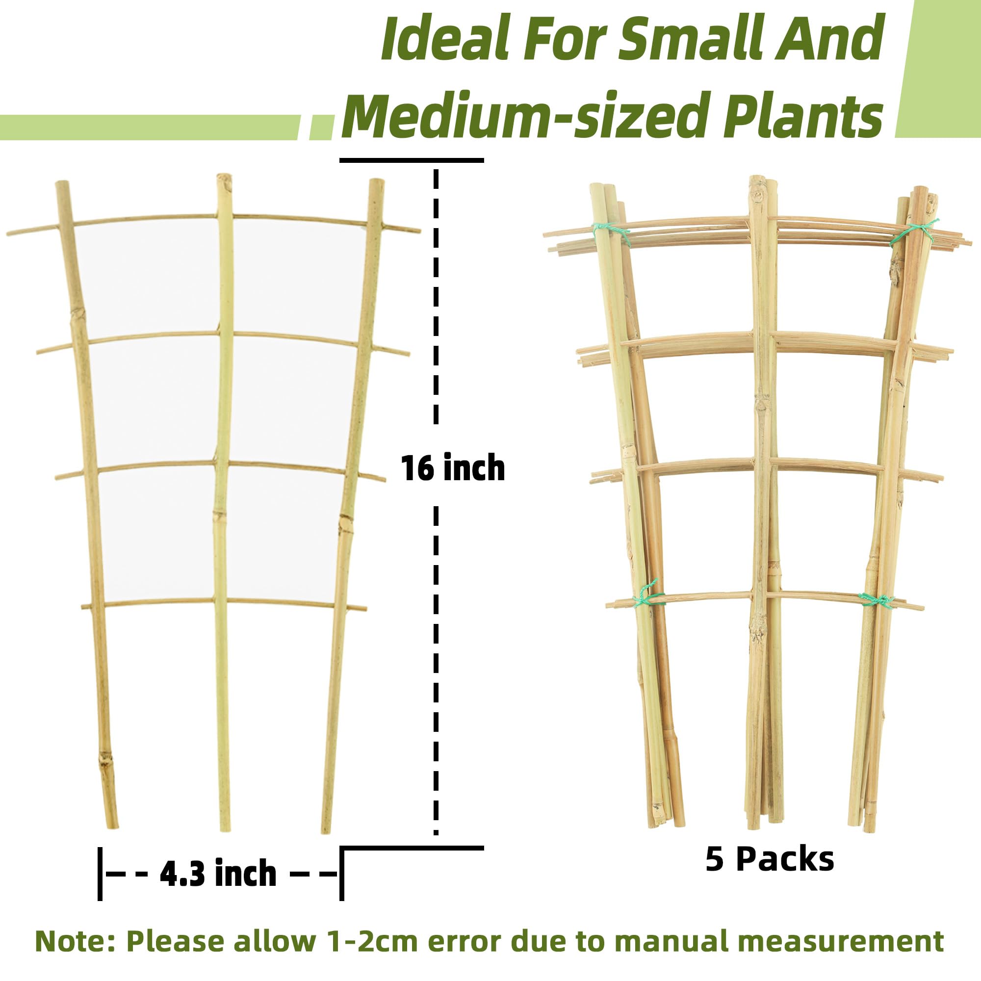 Avalution natural bamboo trellis for indoor plants, durable and decor friendly