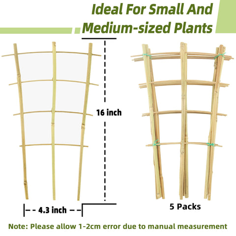 Avalution natural bamboo trellis for indoor plants, durable and decor friendly