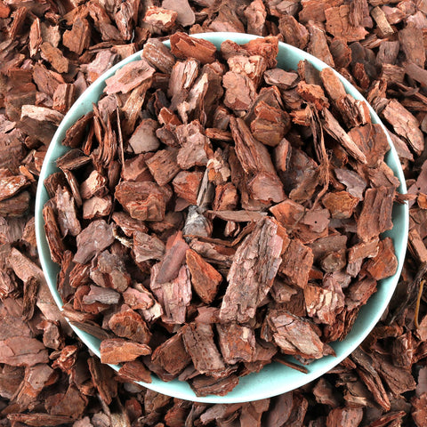 Avalution Orchid Bark 9QT packaging photo showing all-natural mulch for orchids