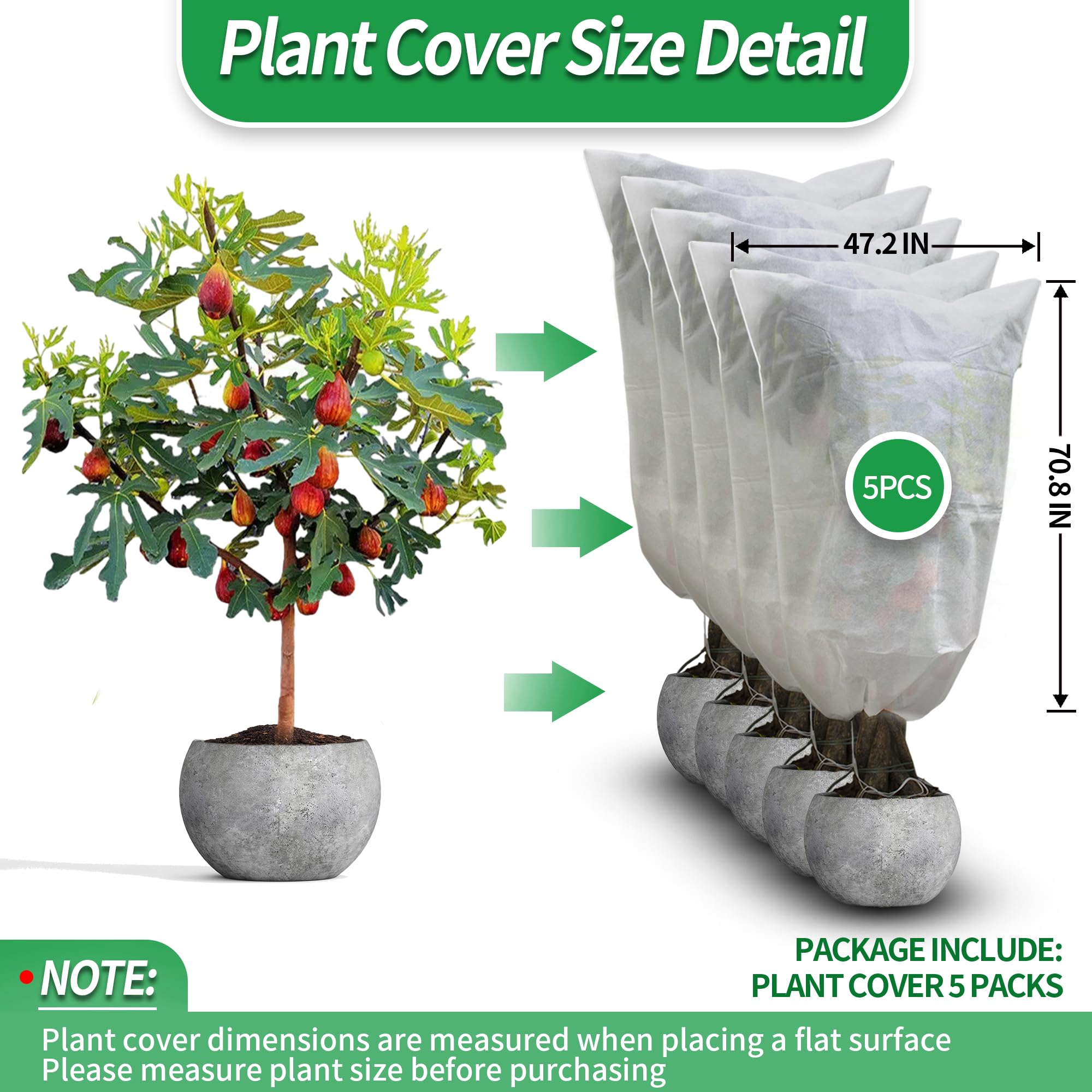 Winter tree covers provide microclimate warmth around shrubs and trees