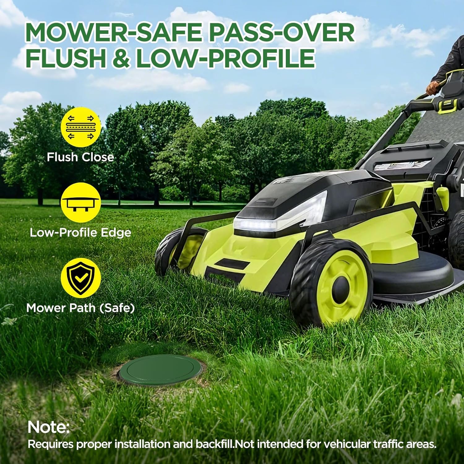 Avanhitch low-profile top stays flush to protect mower blades