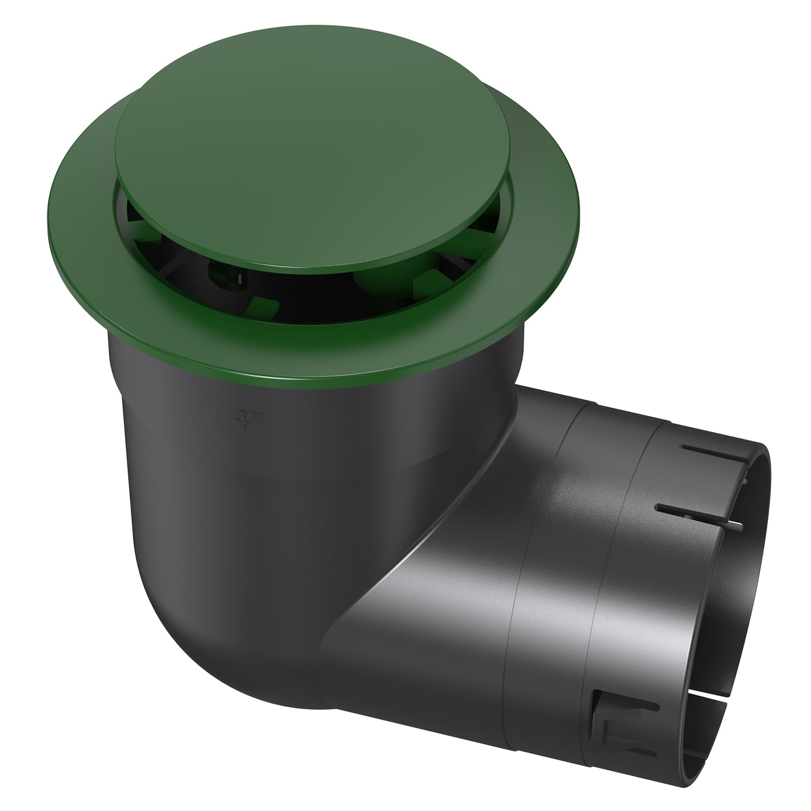 Avanhitch pop-up drainage emitter with elbow directs water away from foundations