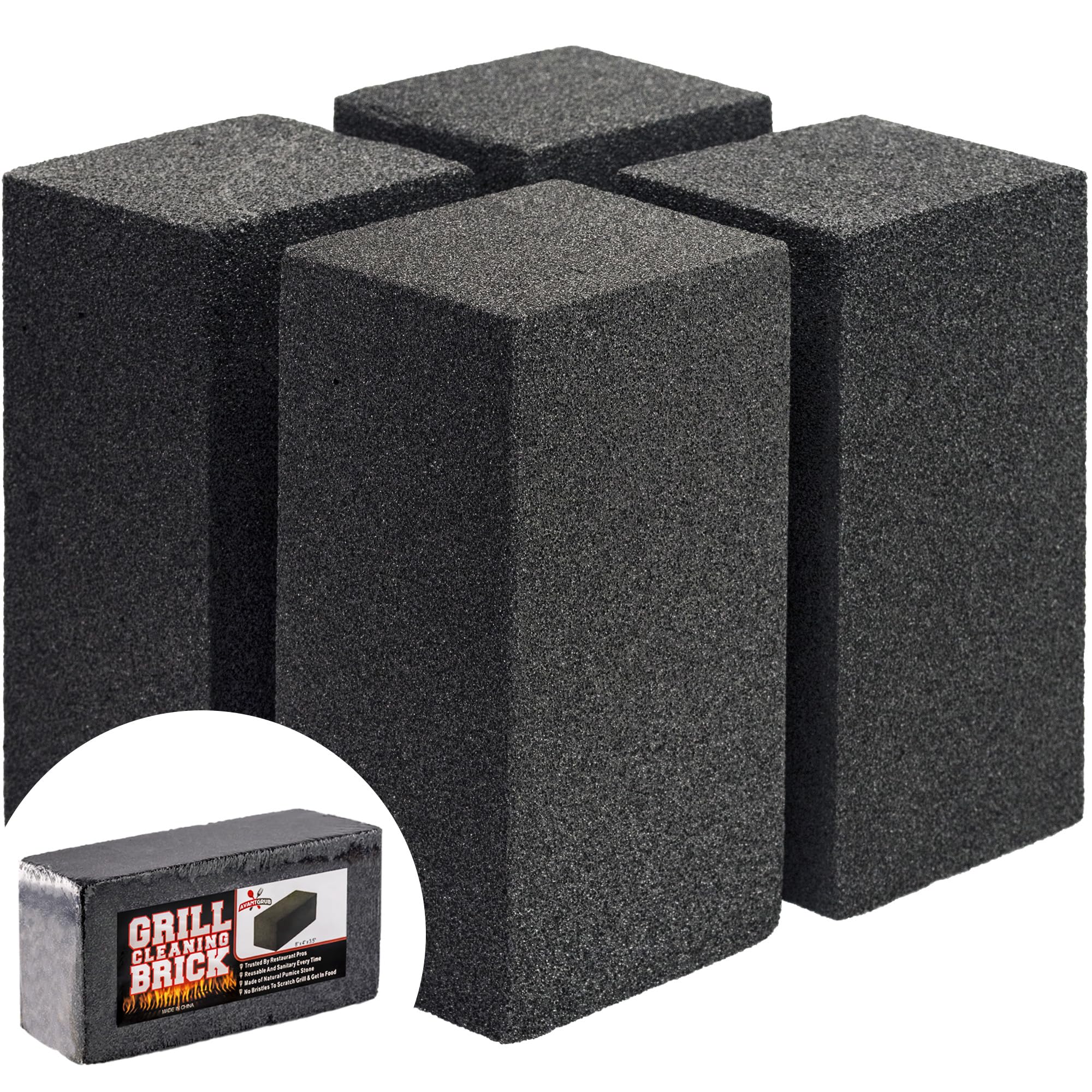 Avant Grub grill brick multipack packaging shows easy storage and ready-to-use blocks