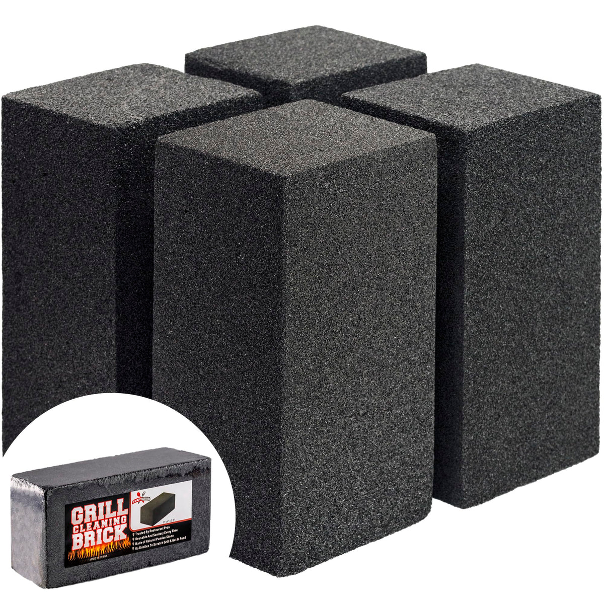 Avant Grub grill brick multipack packaging shows easy storage and ready-to-use blocks