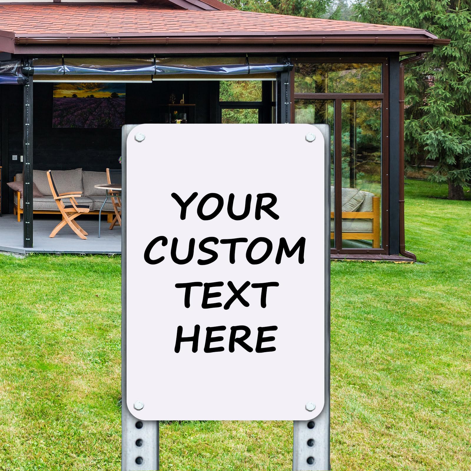 Weather-ready design withstands various environments with visible signage.