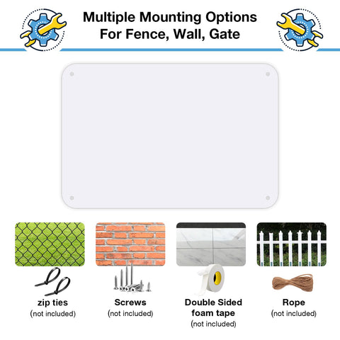 AVCMOTO rust-free aluminum sign remains durable through sun and rain.