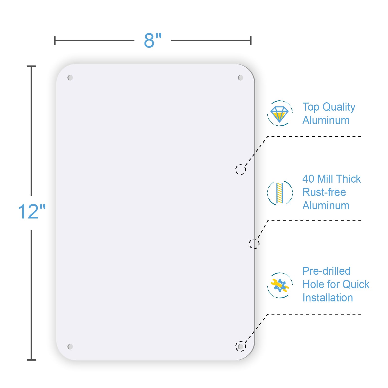 UV laminated surface resists chemicals, fading, and abrasion for long-lasting clarity.