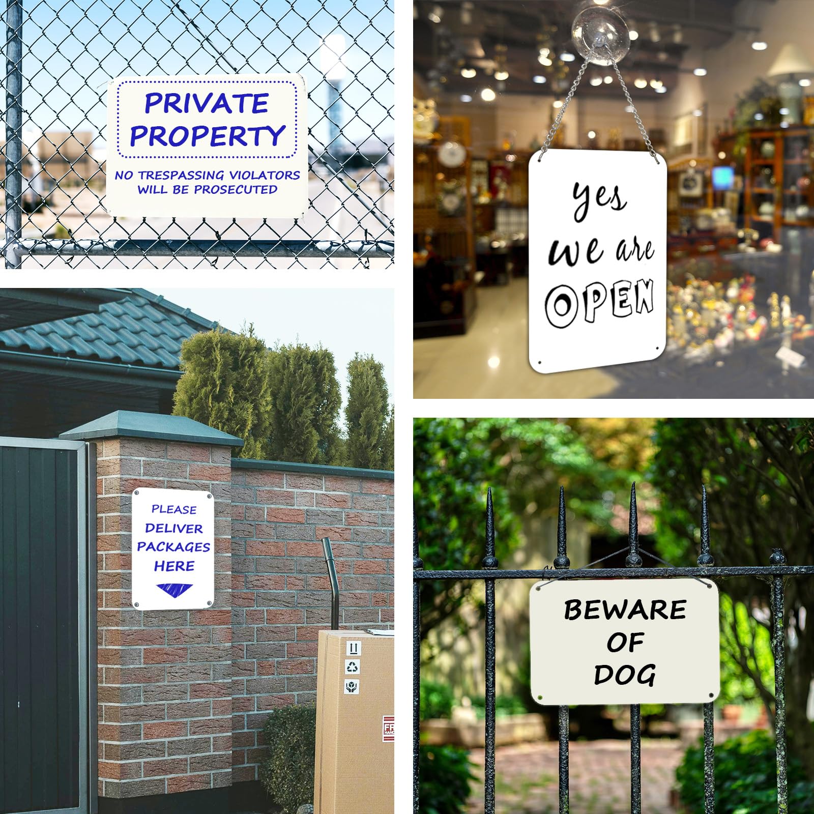 Ideal for porches, doors, offices, or storefronts needing a blank canvas.