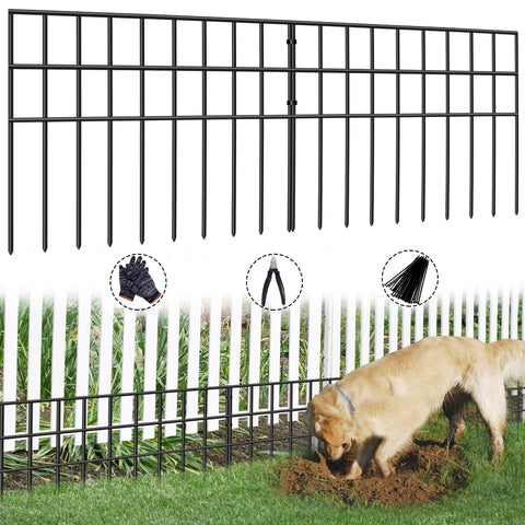 AVELOTUUG animal barrier fence 22-panel setup protects gardens from digging