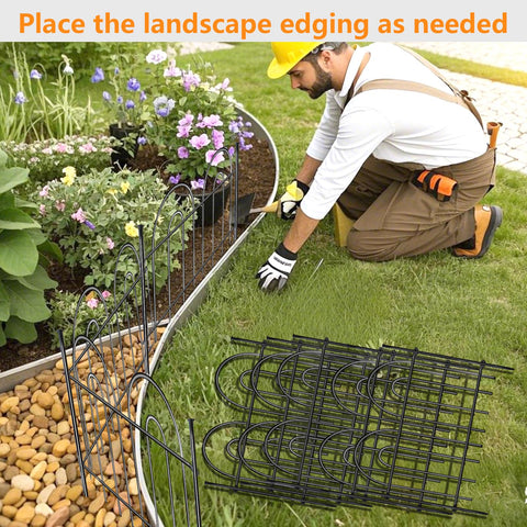 AVELOTUUG 15 panels cover 21 feet to create a wide garden border.