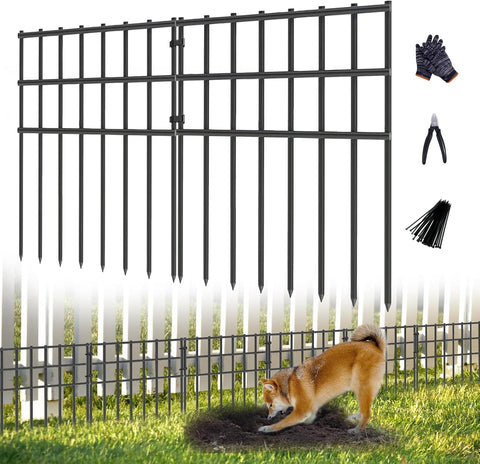 AVELOTUUG 25-pack garden fence patio border rustproof finish for outdoor durability.