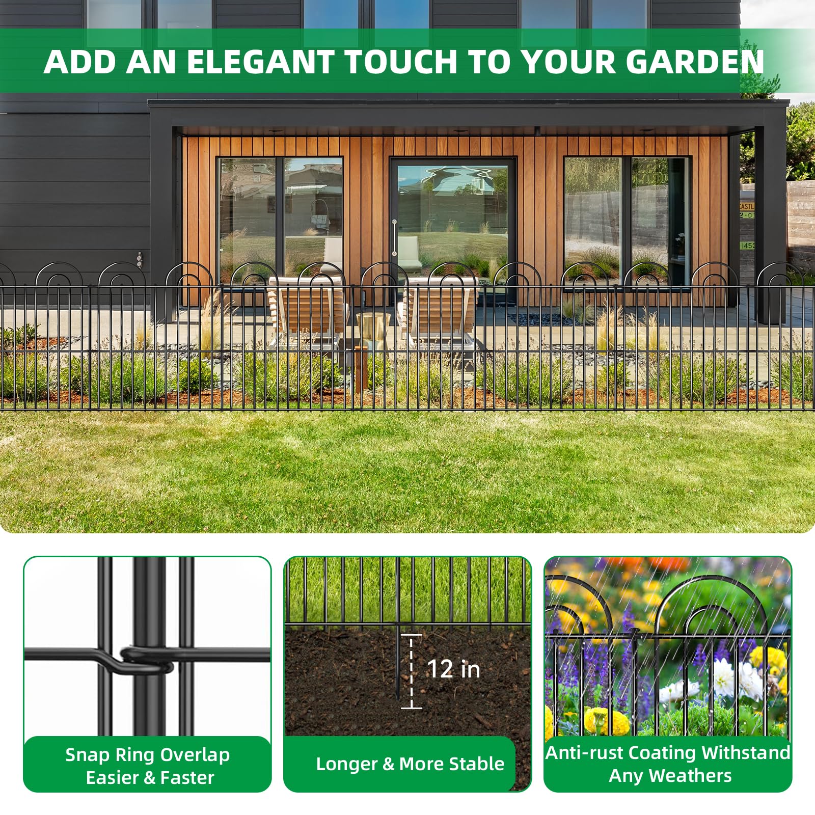 AVELOTUUG dog fence patio enclosure promotes safe outdoor time for pets.