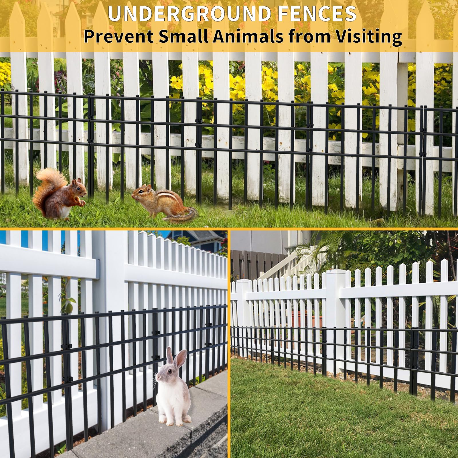 AVELOTUUG garden border fence installed along path for defined pet-safe edging.