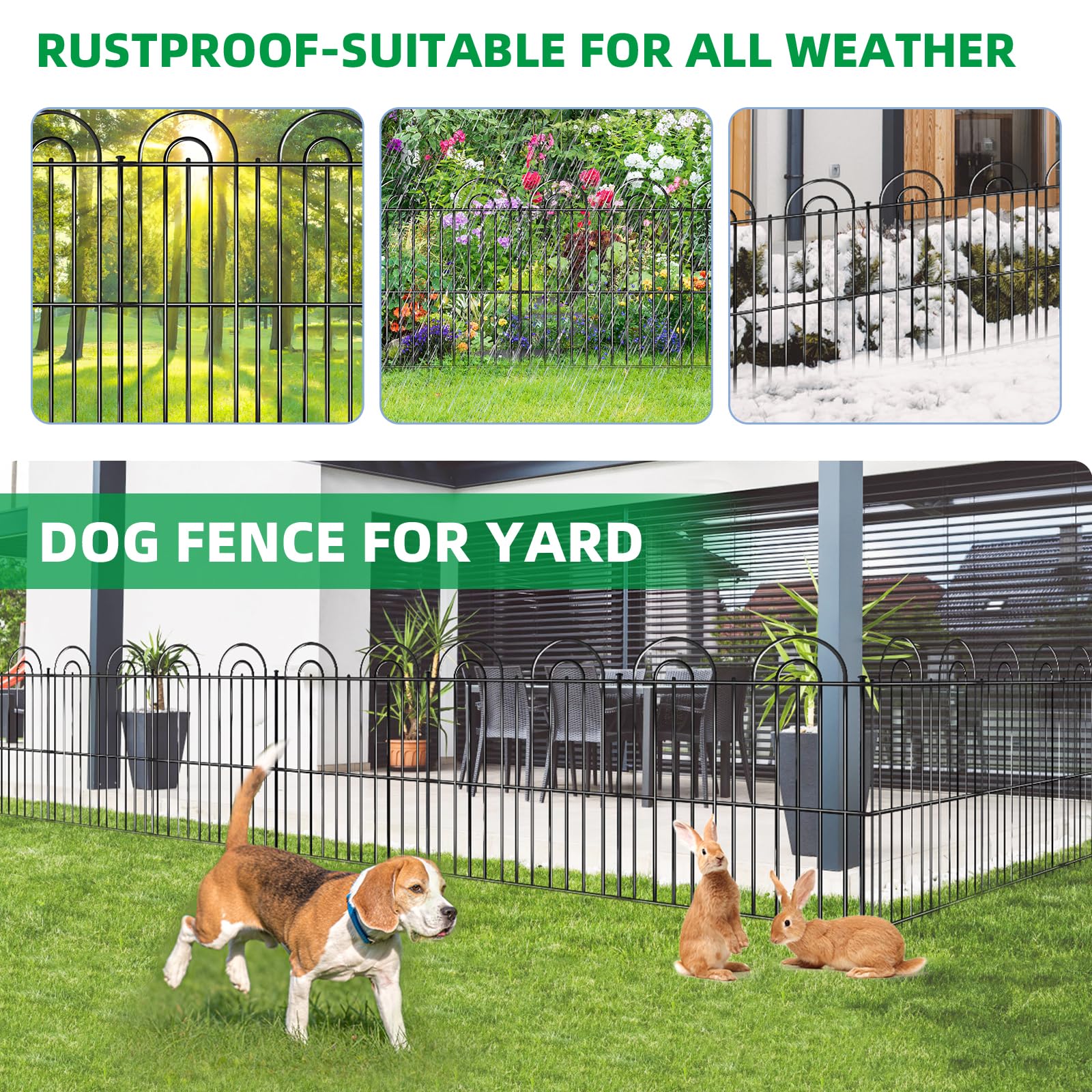 AVELOTUUG outdoor fence stability improves resistance to wind and disturbances.